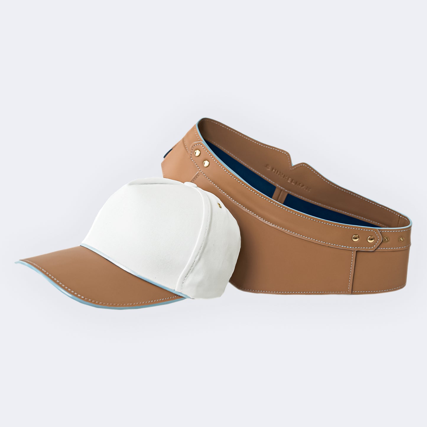 Matching cap & magnetic basque beige