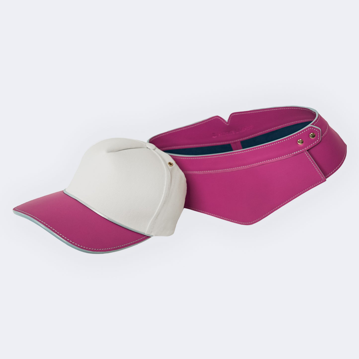 Matching cap & magnetic basque pink