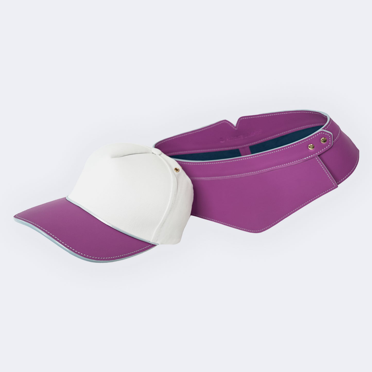 Matching cap & magnetic basque purple